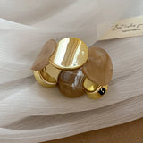 Phatbird Smudged Resin Geometric Bracelet