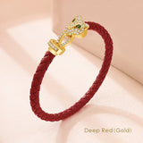 Phatbird Moonlight Cheetah Braided Leather Bracelet