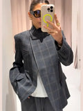 Phatbird Avant-Garde Plaid Blazer