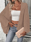 Phatbird batwing open front knit cardigan in a fine hollow-out knit - view 8