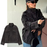 Phatbird Desert Suede Bomber Jacket