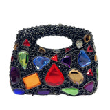 Phatbird Green Big Stone Diamond Clutch Bag