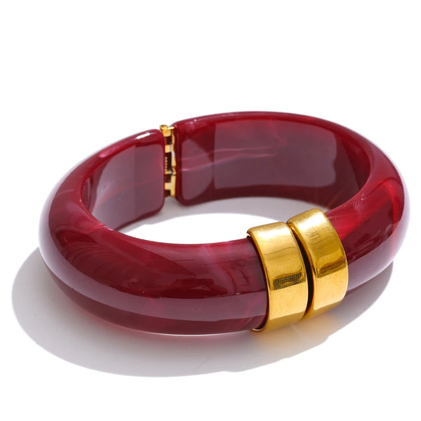 Phatbird Chunky Multicolor Acrylic Statement Bangle