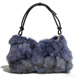 Winter Fox Fur Women's Fashion Bag