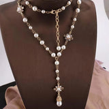 Phatbird Camellia Pearl Layered Necklace