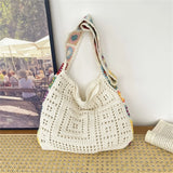 Phatbird Floral Crochet Boho Tote Bag