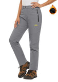 Blue Grey Fleece Lined Ski Pants