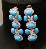 Phatbird Turquoise 925 Sterling Silver Jewelry Set