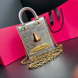 Phatbird Red Smiling Face Crossbody Bag