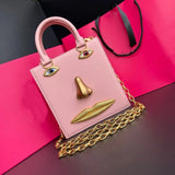 Phatbird Red Smiling Face Crossbody Bag