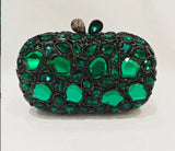 Phatbird Big Rhinestone Gem Clutch Purse