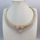 Phatbird Tri-Tone Crystal Bridal Set