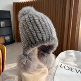 Luxury Mink Fur Beanie