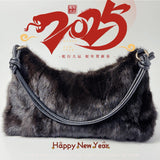 Real Fur Shoulder Bag Women