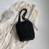 Phatbird Woven Rope Mesh Bucket Beach Tote