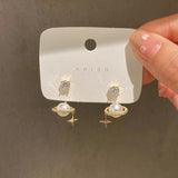 Luxury Zircon Pearl Earrings
