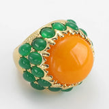 Phatbird Vintage Orange Natural Stone Ring