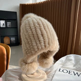 Luxury Mink Fur Beanie