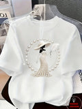 Phatbird Pearl Trim Printed T-Shirt – Phatbird