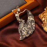 Phatbird Vintage Gold Dancing Lady Crystal Brooch Pin