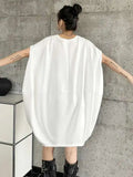 Black White One Size Mini Dress