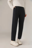 Wool autumn and winter high waisted small leg pants