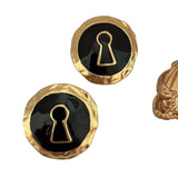 Phatbird Parisian Chic Keyhole Enamel Earrings