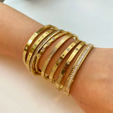 The Phatbird Tarnish-Free Cubic Zirconia Bangle
