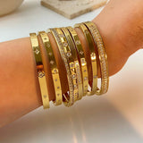 The Phatbird Tarnish-Free Cubic Zirconia Bangle