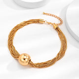 Punk Twisted Chunky Chain Necklace - Grunge Ball Pendant Choker