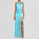 Phatbird Halter Maxi Sleeveless  Dress