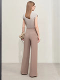 Wide-legged Full Length Trousers
