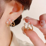 Luxury Zircon Pearl Earrings