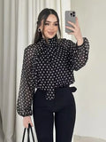 Phatbird Polka Dot Tiered Blouse – Phatbird – view 2