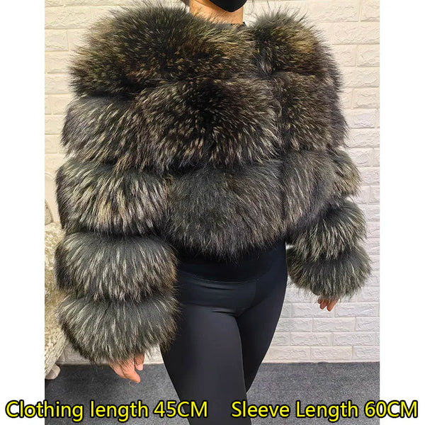 Phatbird Raccoon & Fox Fur Hooded Coat