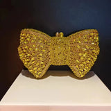Phatbird Rhinestone Bow Clutch Bag