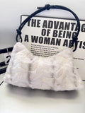 Real Fur Shoulder Bag Women
