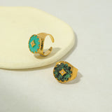 Phatbird Vintage Gold Plated Stainless Steel Ring