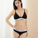 Women's Bra Set  with Steel Ring Design Traditional Style Gathered Nylon Fabric Cotton Lining Luxury Bra Set