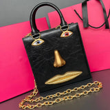 Phatbird Red Smiling Face Crossbody Bag