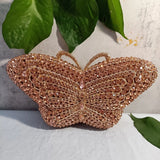 Phatbird Rose gold Rhinestone Clutch Bag