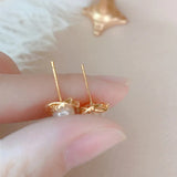 Luxury Zircon Pearl Earrings