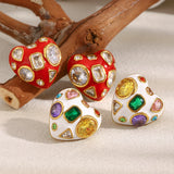 Phatbird Stainless Steel Round Stud Earrings