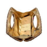 Phatbird Green Big Stone Diamond Clutch Bag