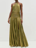 Phatbird Halter Maxi Sleeveless  Dress