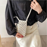 Phatbird Braided Crochet Crossbody Phone Bag