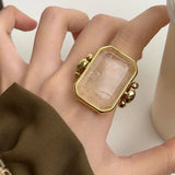 Vintage Big Square Rings
