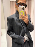 Phatbird Avant-Garde Plaid Blazer