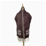Phatbird Reversible Wool Blend Tassel Scarf