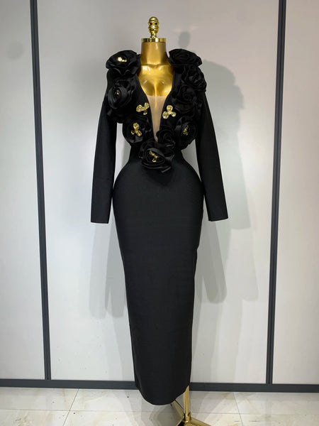 Phatbird 3D Floral Luxury Bandage Dress